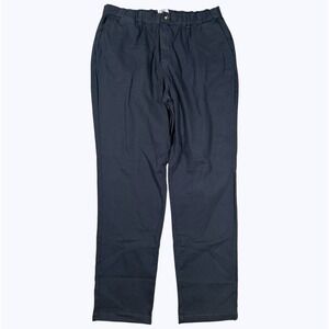 COVE USA Pants Mens 38x31 Blue Elastic Waist Stretch Canvas Cotton Chino EUC